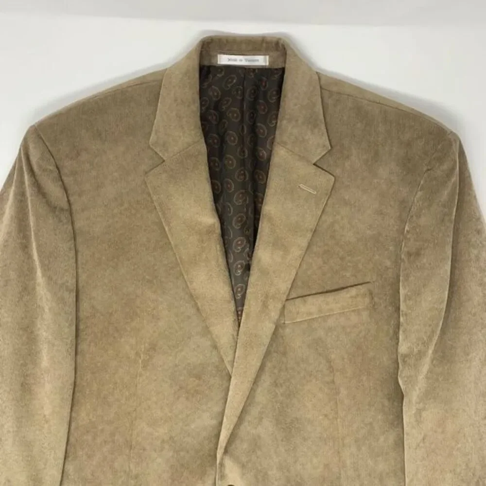 Lauren Ralph Lauren Vintage Tan Corduroy‎ Men's Blazer Size 44L